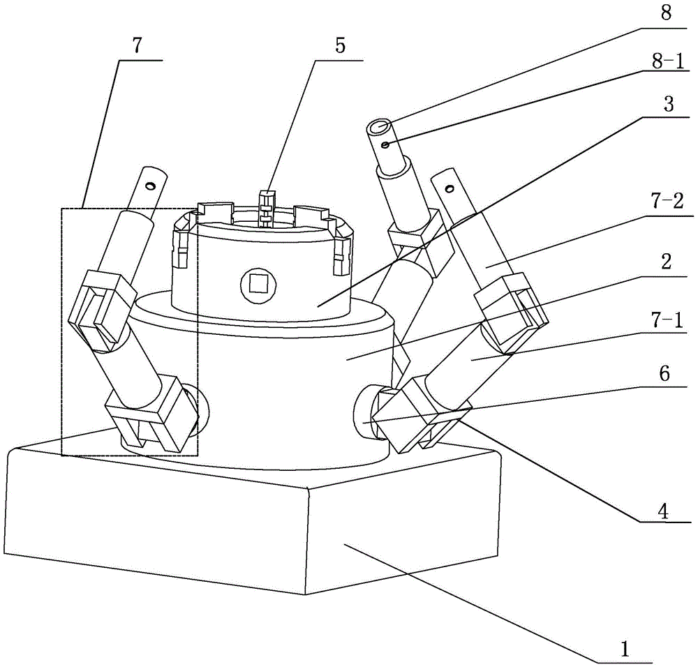 A fixing device for deep hole drilling and welding blades