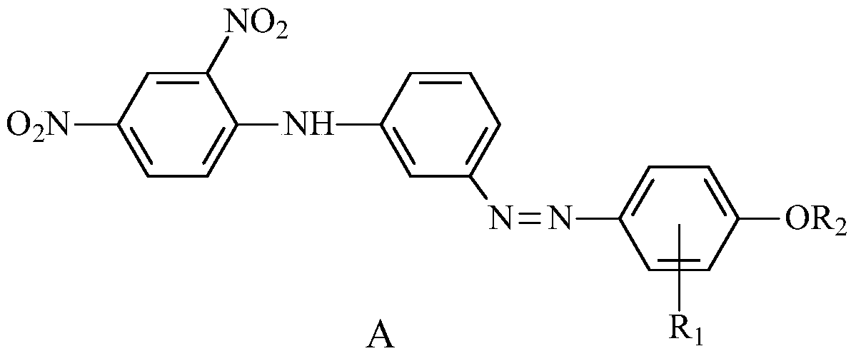 Application of a bright yellow disperse dye