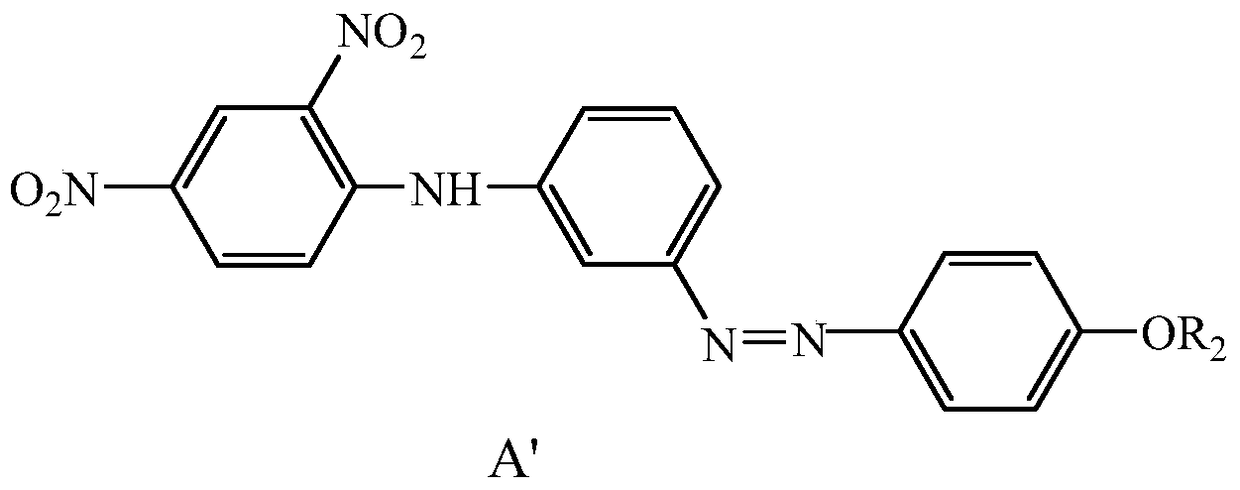 Application of a bright yellow disperse dye