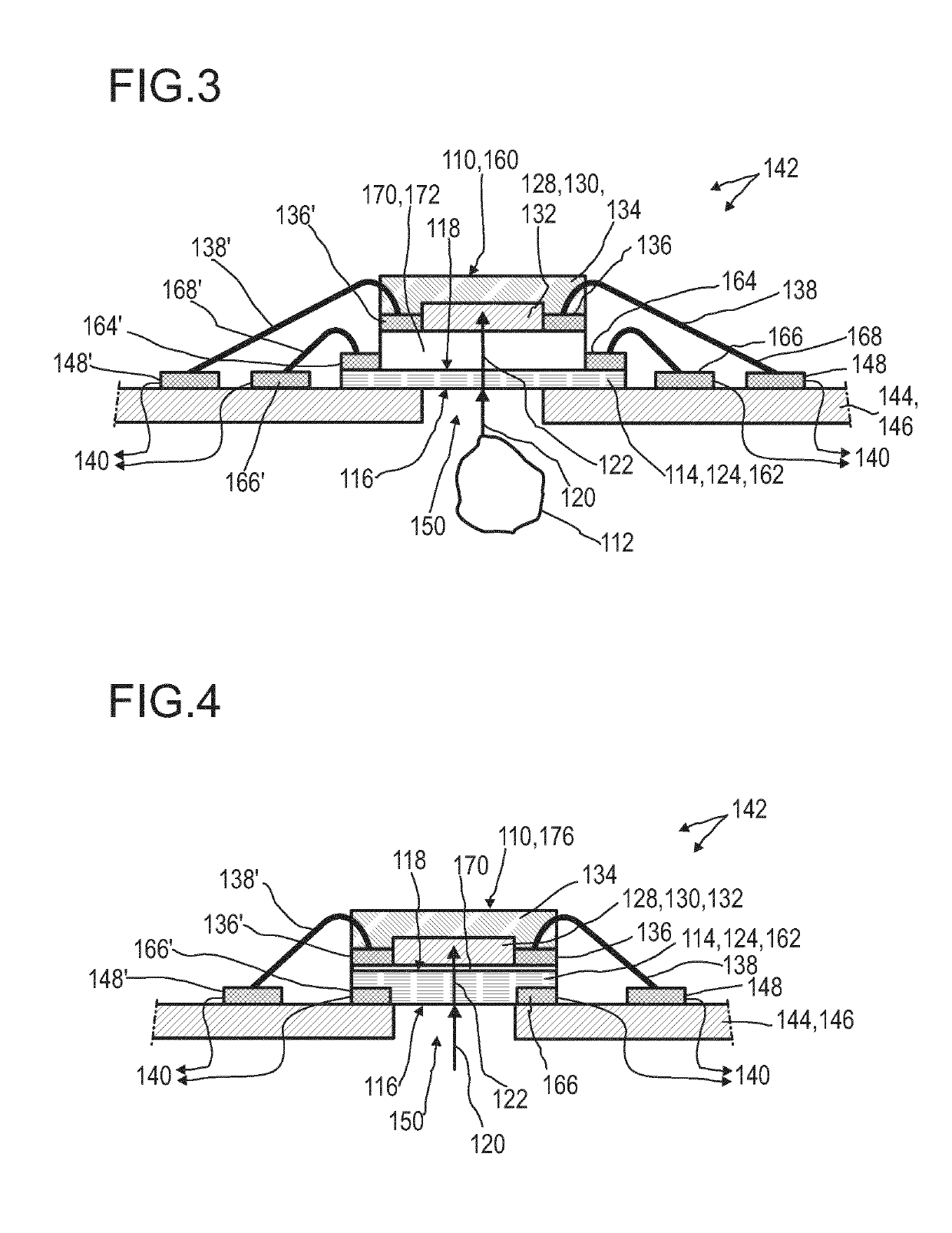 Optical detector for an optical detection