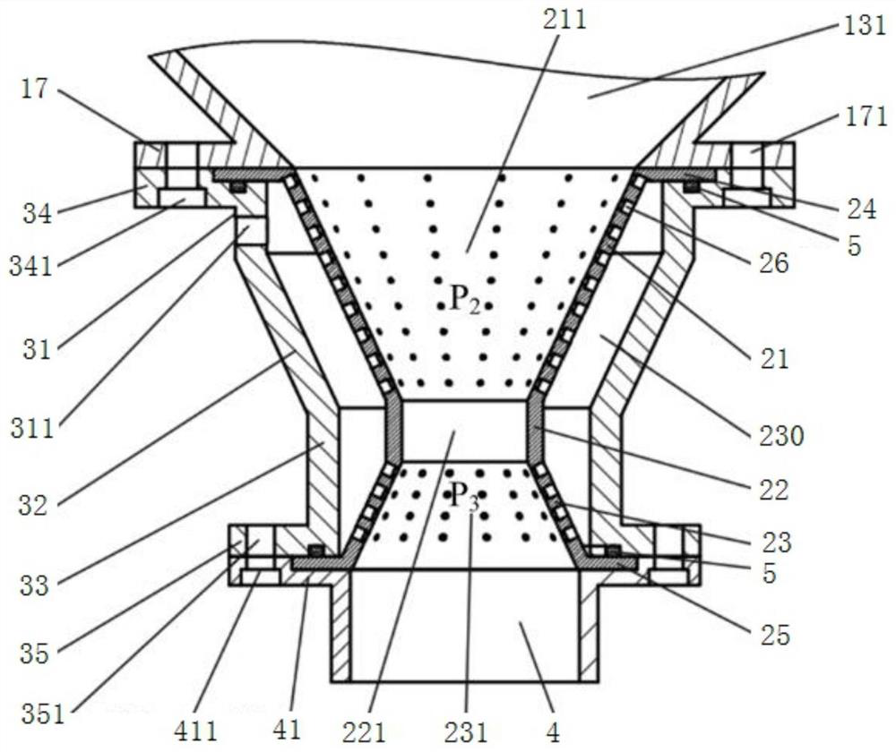 Spraying type hydrate continuous reaction device