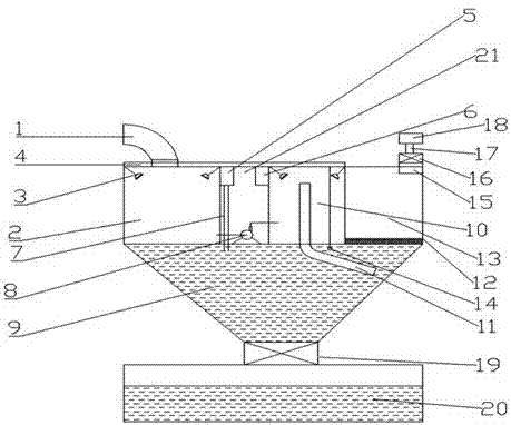 Aluminum-magnesium alloy dust treatment device for automobile production