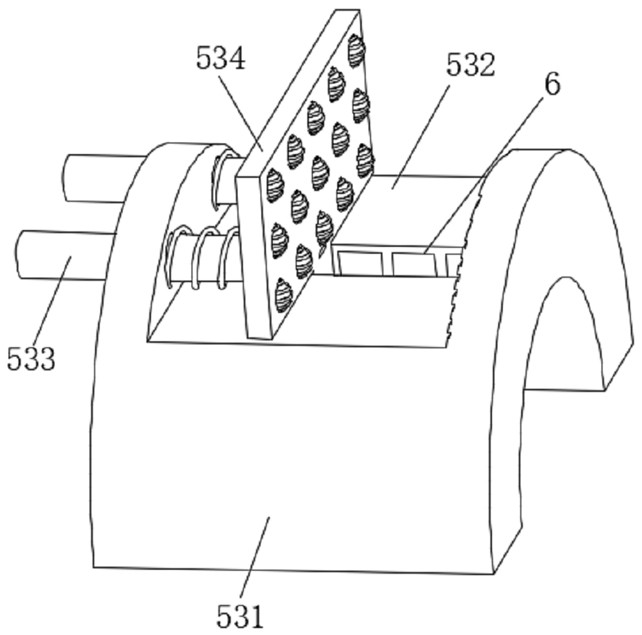 A metal electromechanical derusting device that is convenient for fixing hardware accessories