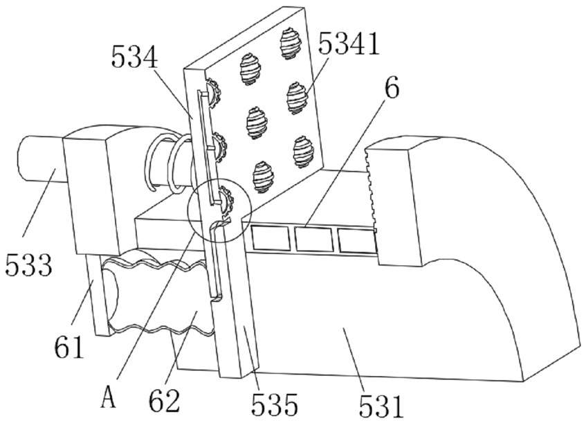 A metal electromechanical derusting device that is convenient for fixing hardware accessories