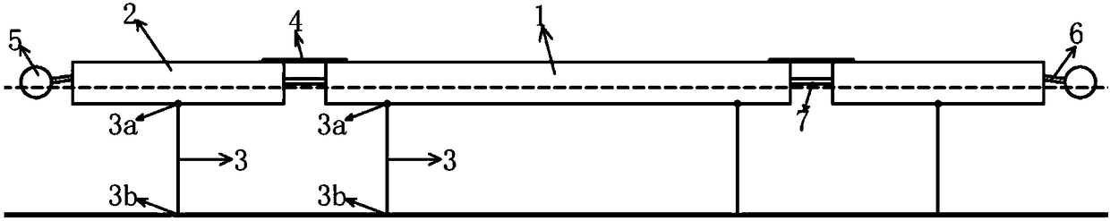 Ultra-large type floating type platform and wave energy device integrating system based on modularization