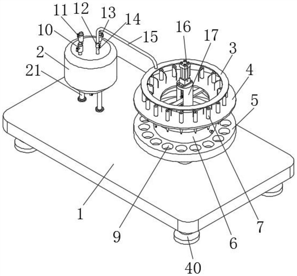 Vaccine reagent sampling and subpackaging device