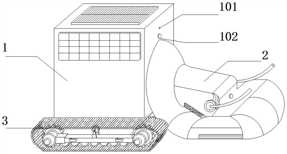 An eco-friendly beach waste collection and treatment device