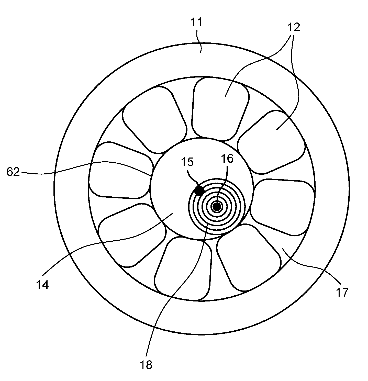 Pupil centered fovea focused optics assembly for intraocular lens