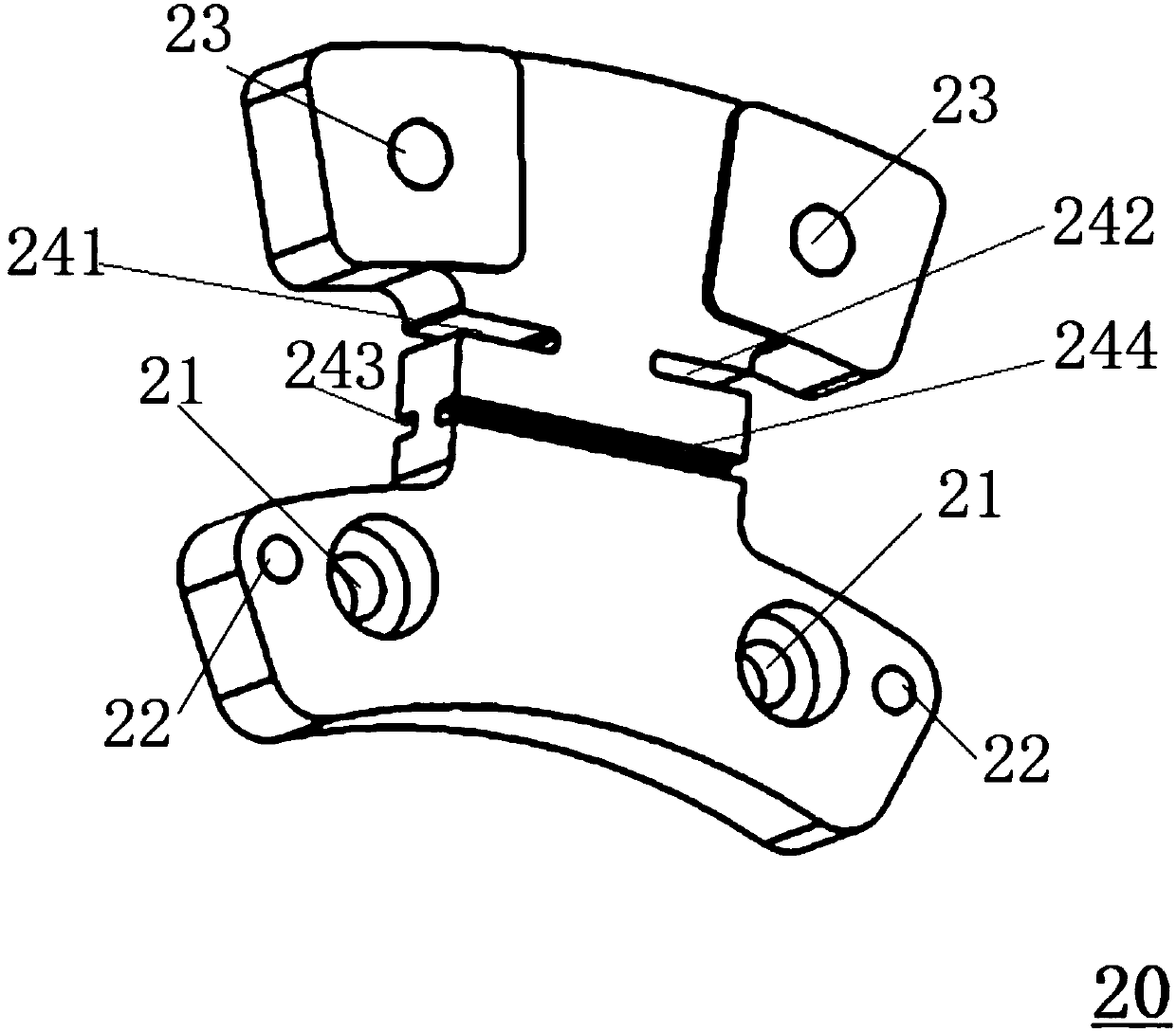 Detachable flexible support device