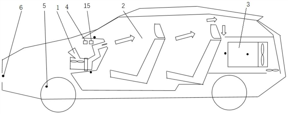 Vehicle cold air control system and method, vehicle and storage medium