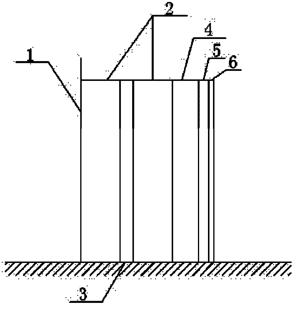 Heat insulation structure of solar thermal power generation high-temperature molten salt storage tank and preparation method for heat insulation structure