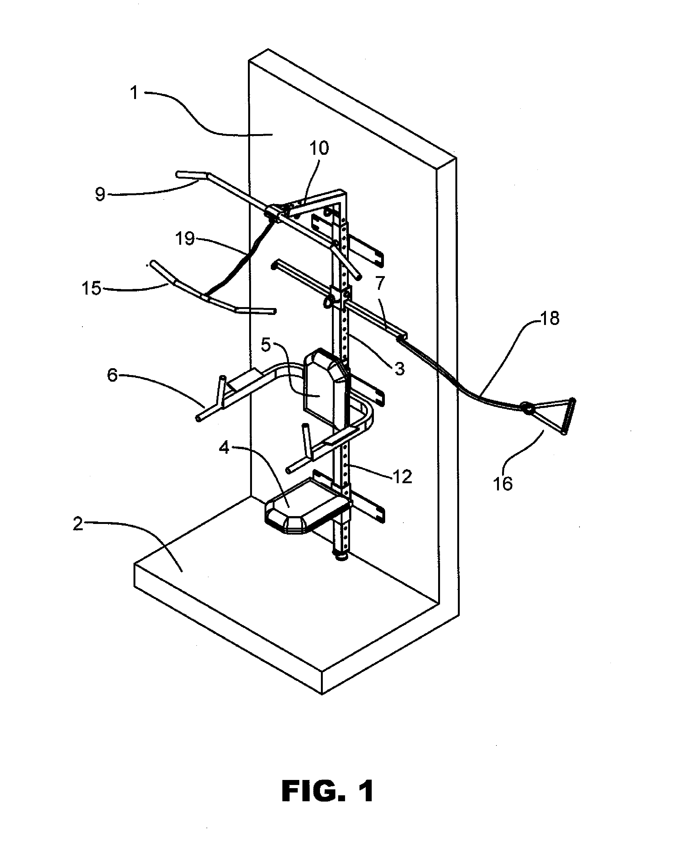 Wall-Mounted Home Fitness Training Equipment