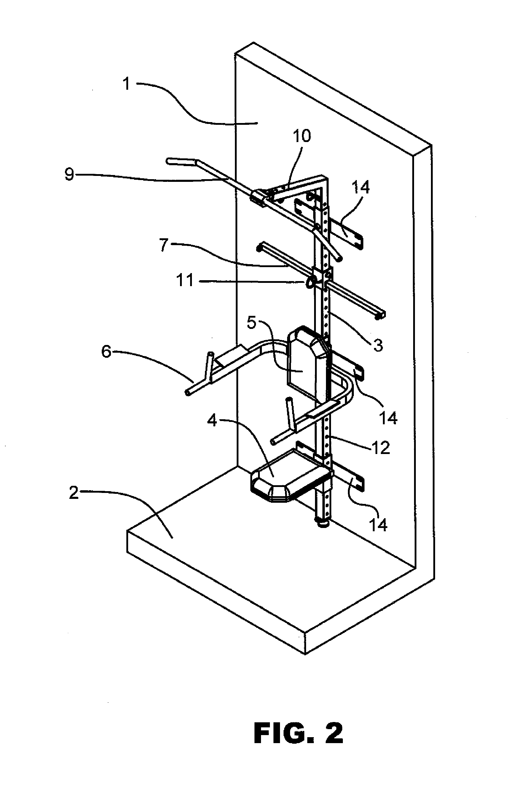 Wall-Mounted Home Fitness Training Equipment