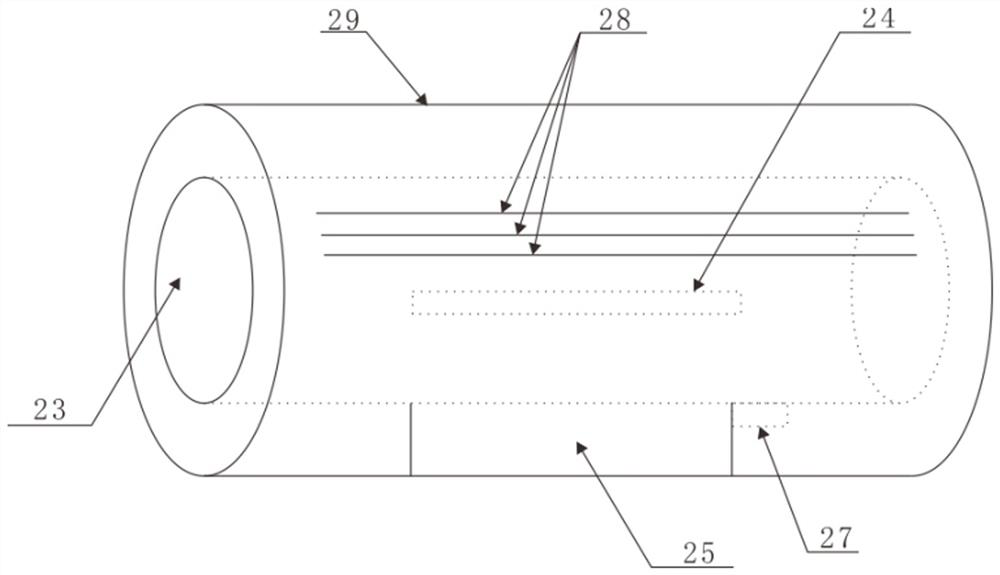 Drilling fluid dynamic damage evaluation instrument based on glass core