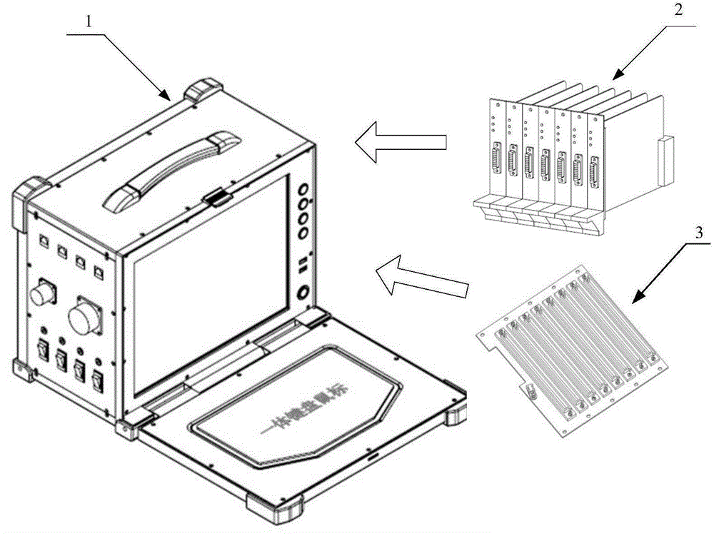 Recorder general test device based on PXI bus