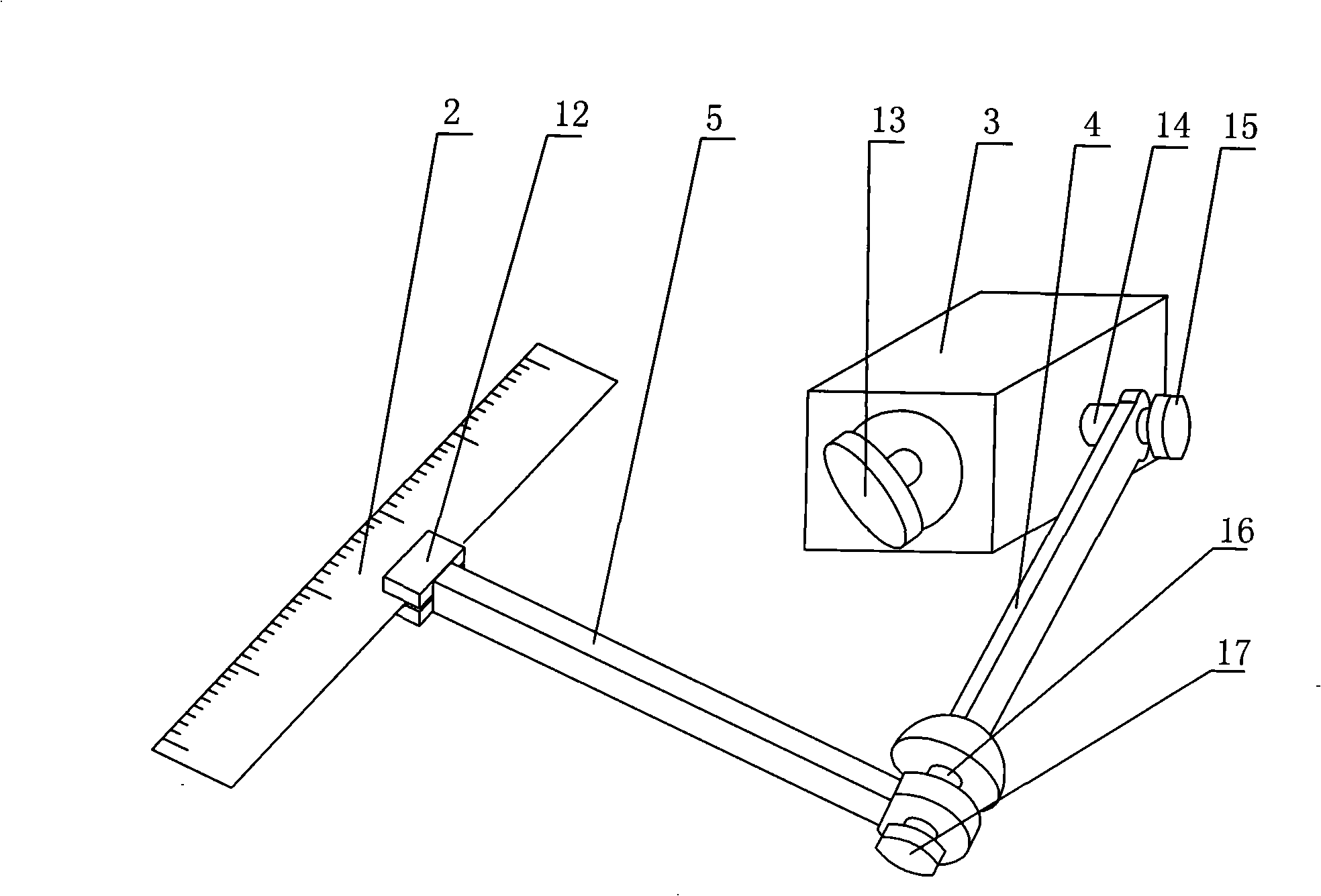 Handcart once contact stroke test device for high-tension switch cabinet