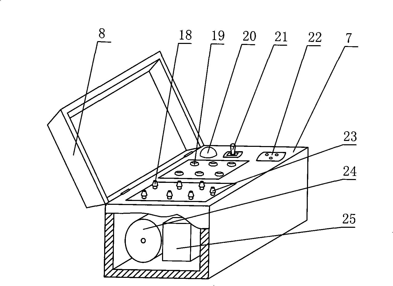 Handcart once contact stroke test device for high-tension switch cabinet