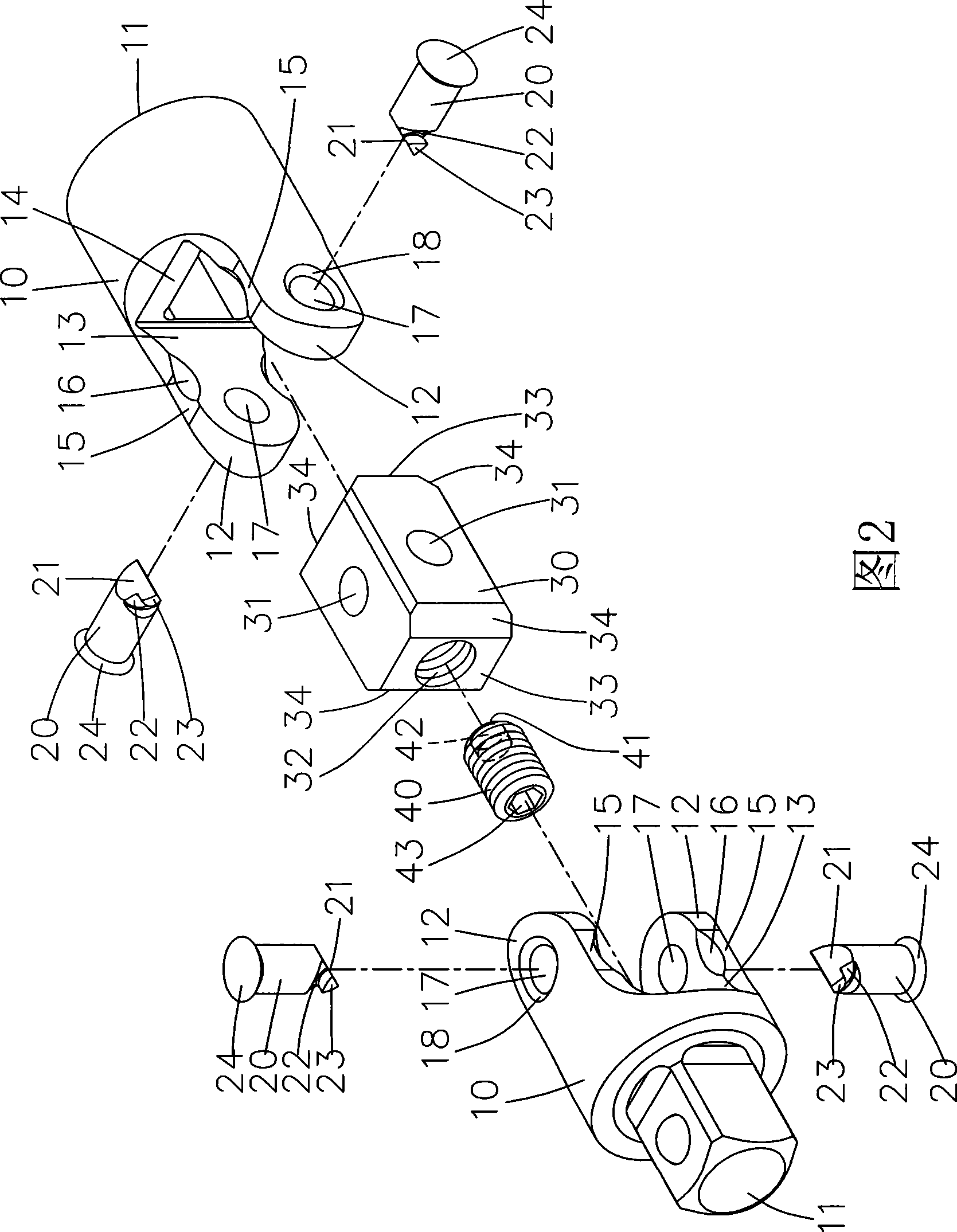 High-torsion universal joint structure