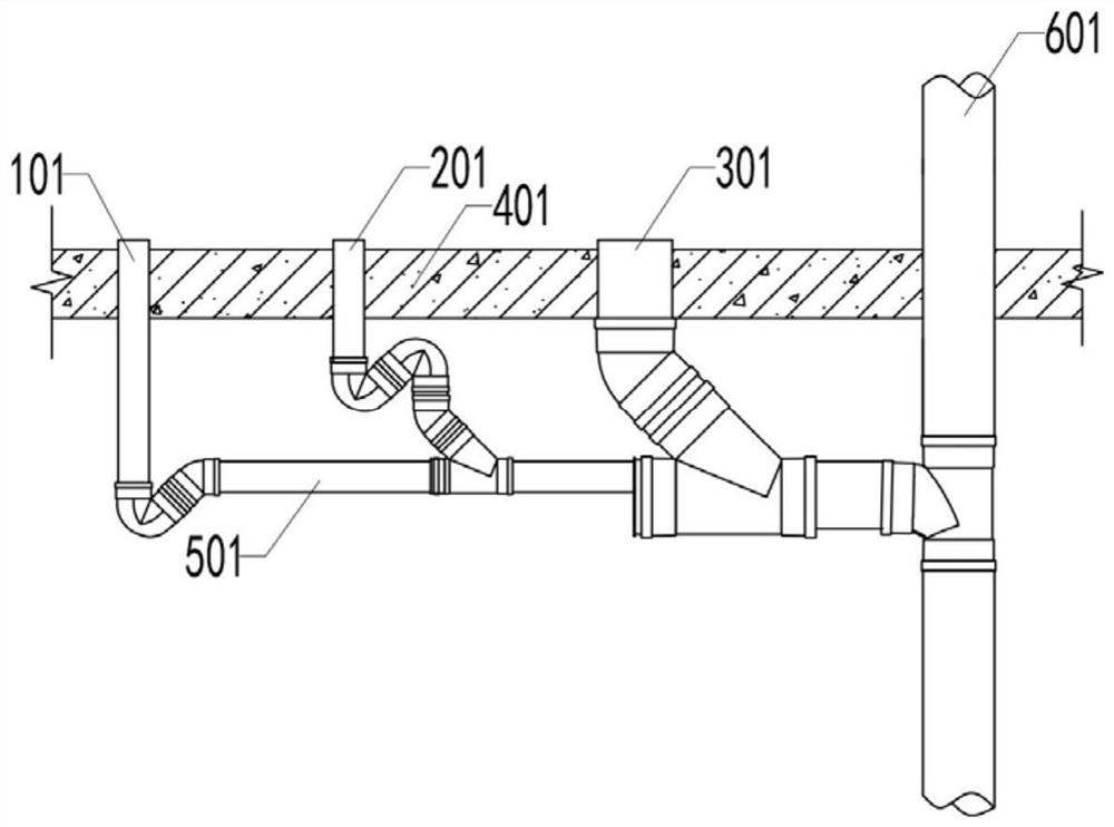 A building drainage collection system