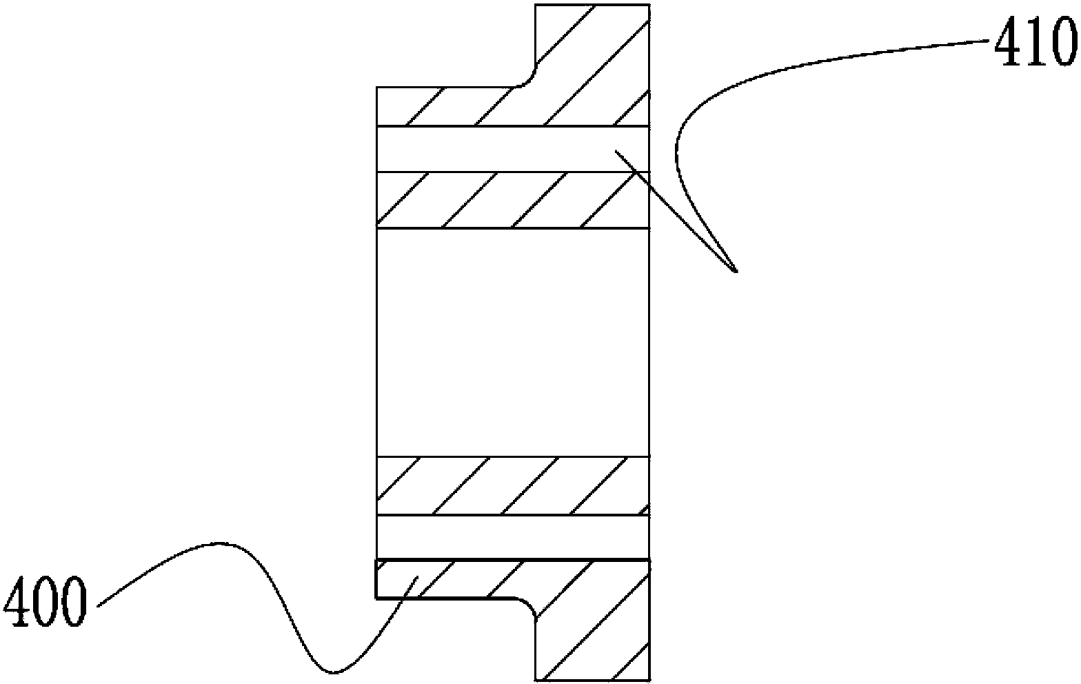 Motor bearing lubricating structure and motor for wet operating pump