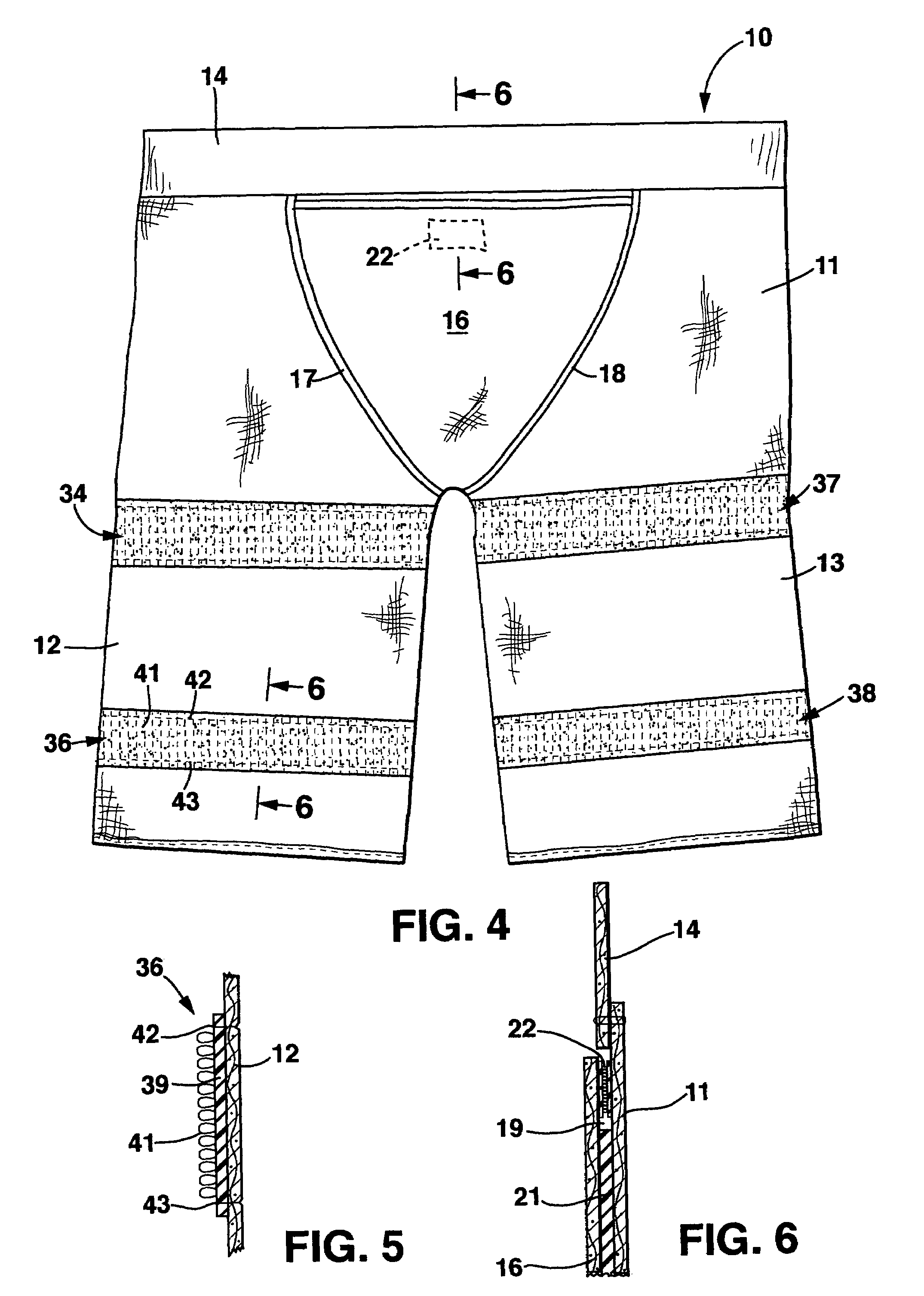 Athletic garment with adjustable leg shields