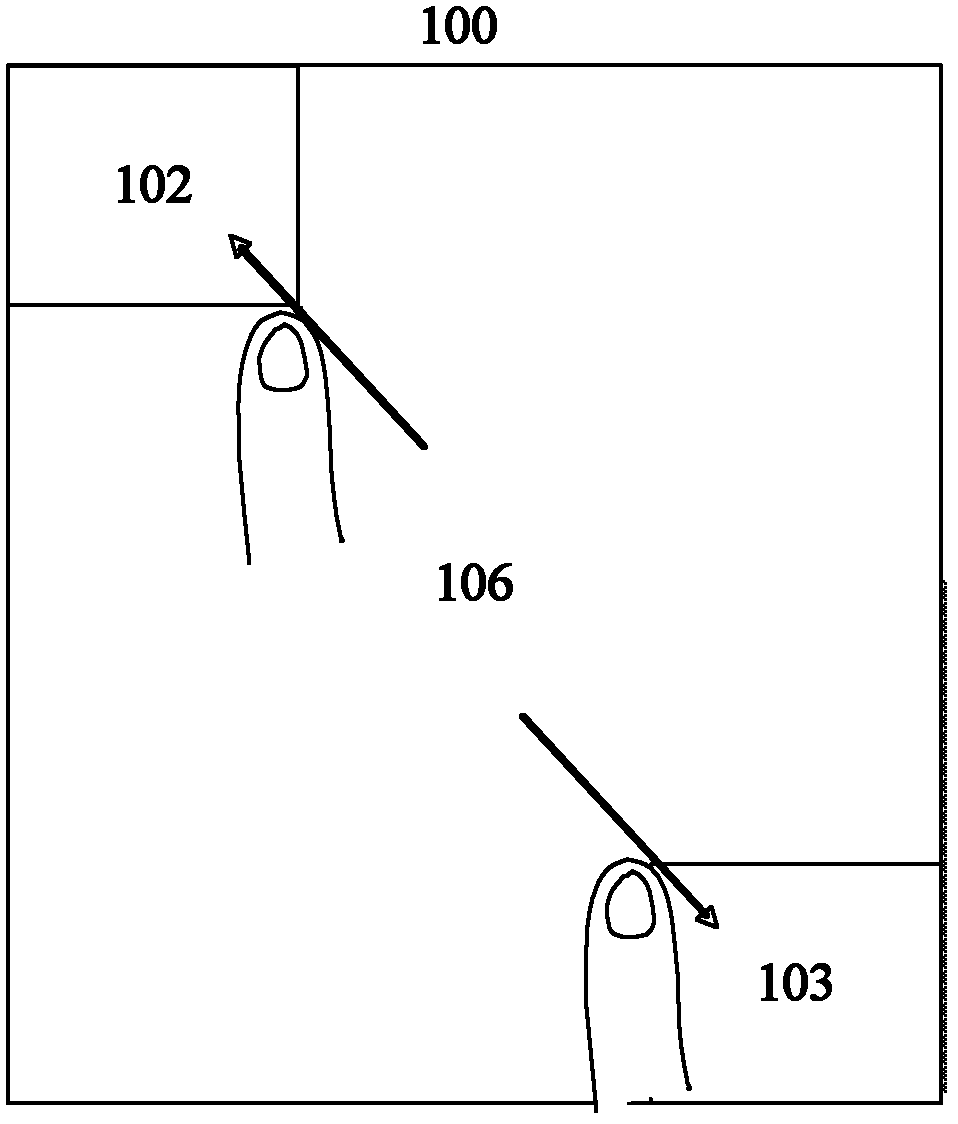 Discrete keyboard layout system and setting method, corresponding portable electronic device and control method