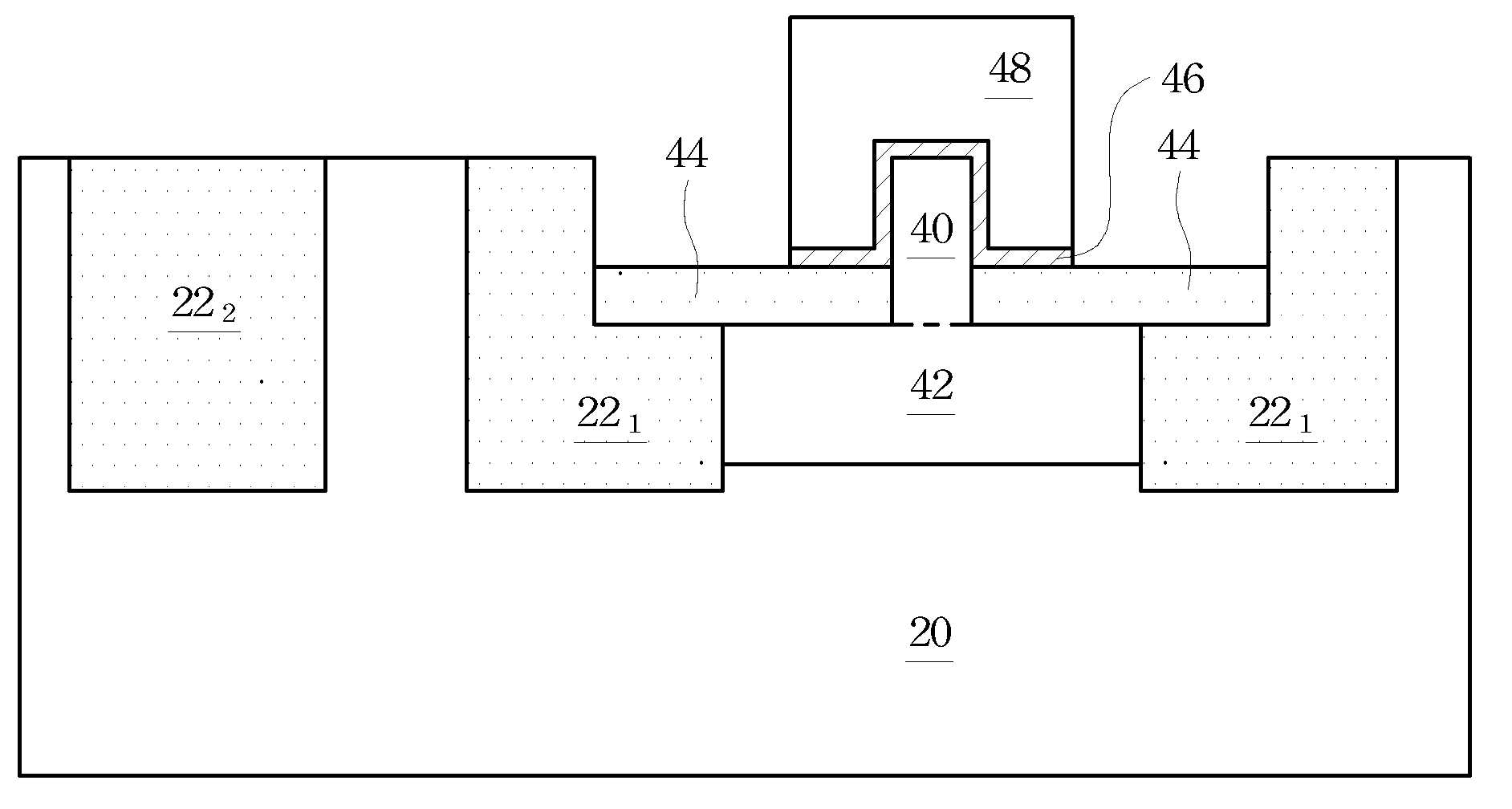 Multiple-gate transistors with reverse T-shaped fins