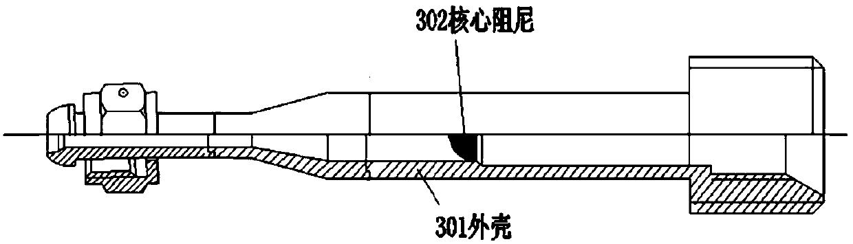 Hydrazine arc thruster ignition system for inhibiting large pressure fluctuation