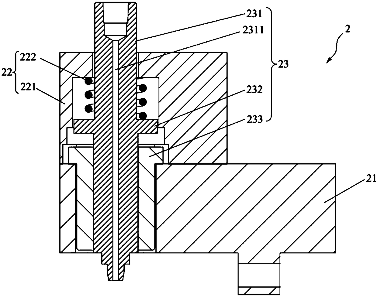 Grease injection device