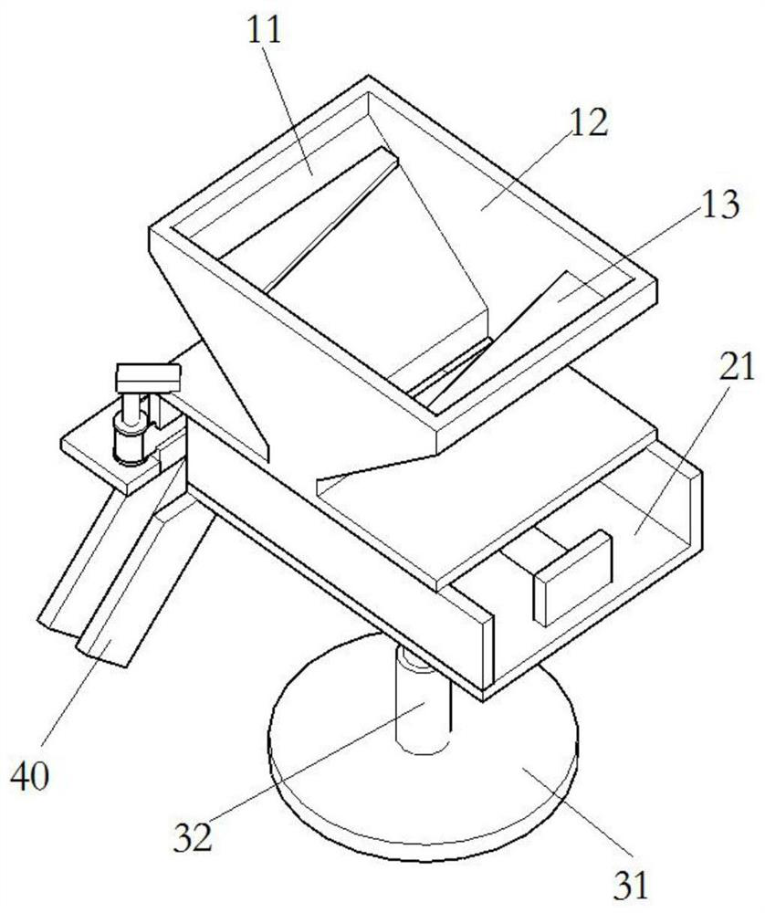 Automatic material collecting device for punch press production line