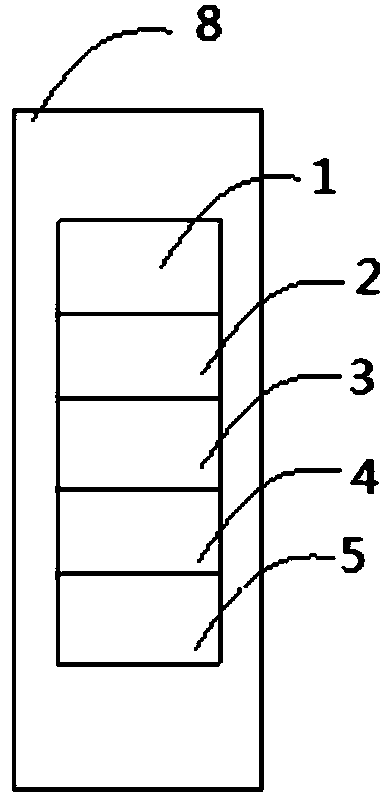 Textile fabric thermal transfer printing bleeding test paper and making method thereof