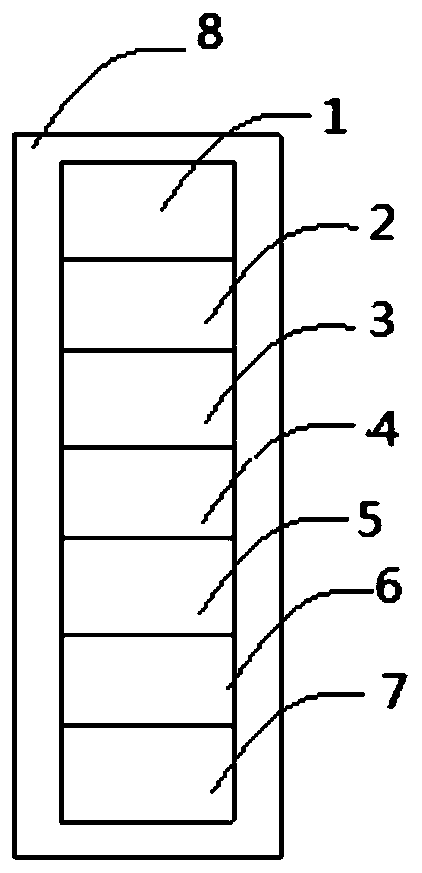 Textile fabric thermal transfer printing bleeding test paper and making method thereof