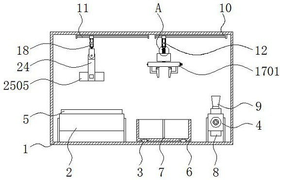 Assembling device used for catheter processing and provided with anti-deviation positioning structure