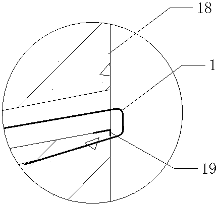 Lifting basket girder end fixing method