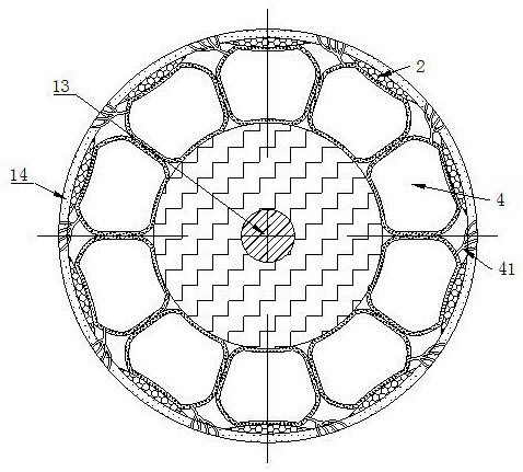 Anti-winding yacht lifting belt conveying structure