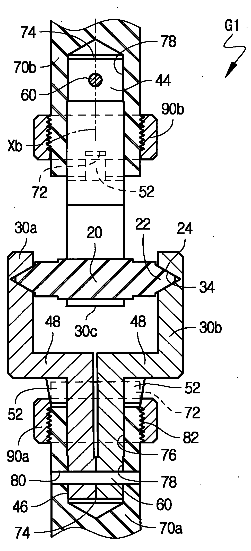 Split joint-fork type cross universal joint