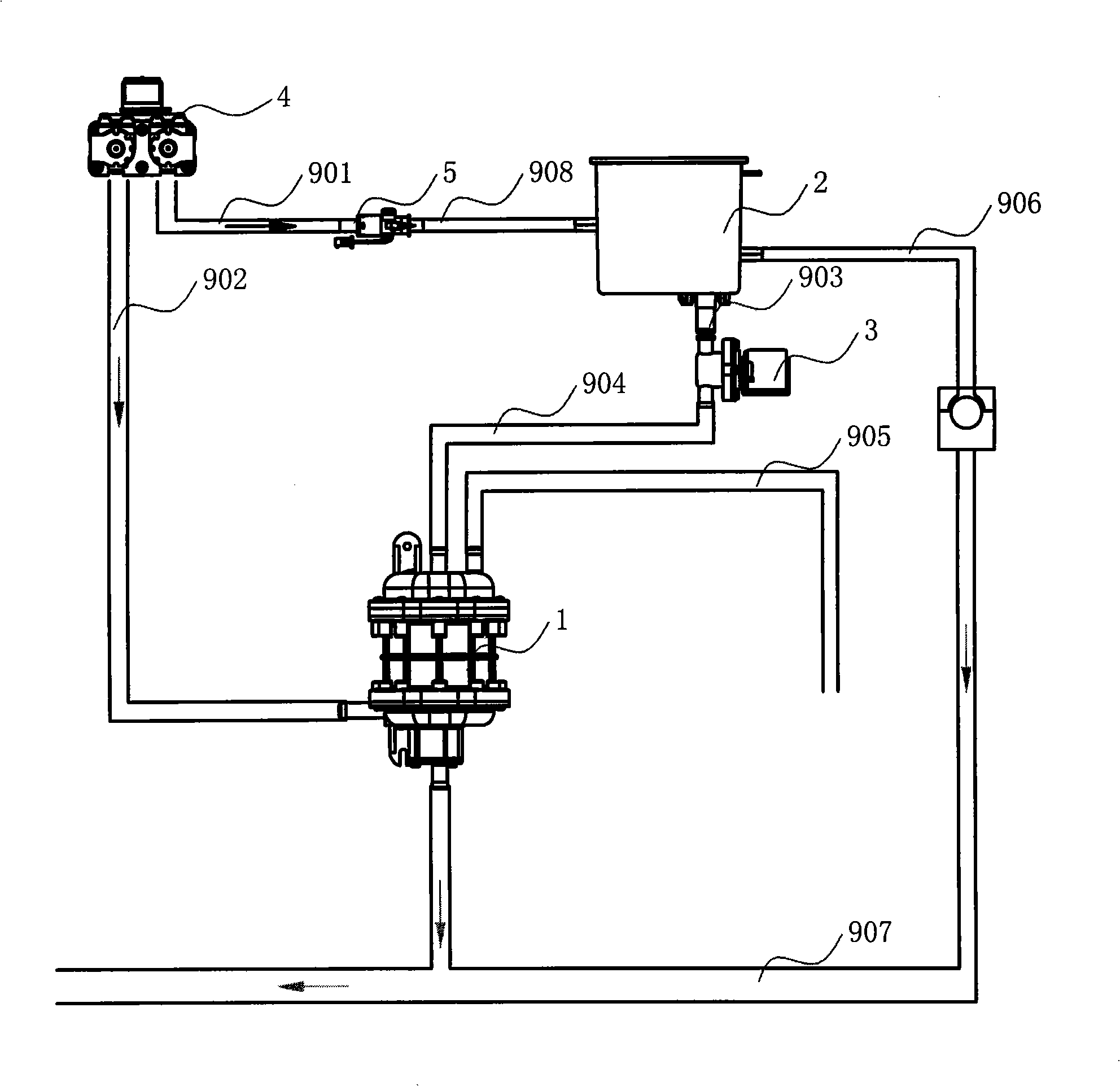 Regenerating unit for softening device for washing machine