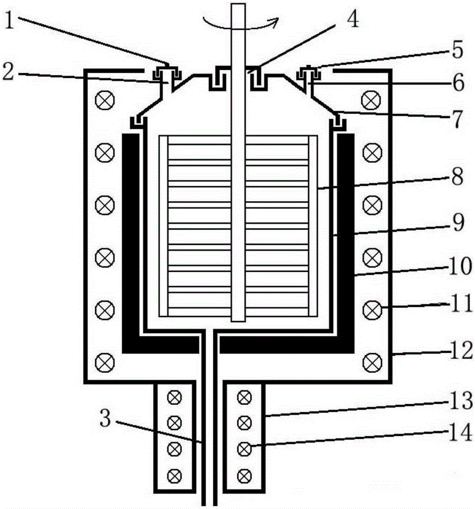 Crucible and preparation device and method for special dispersion glass