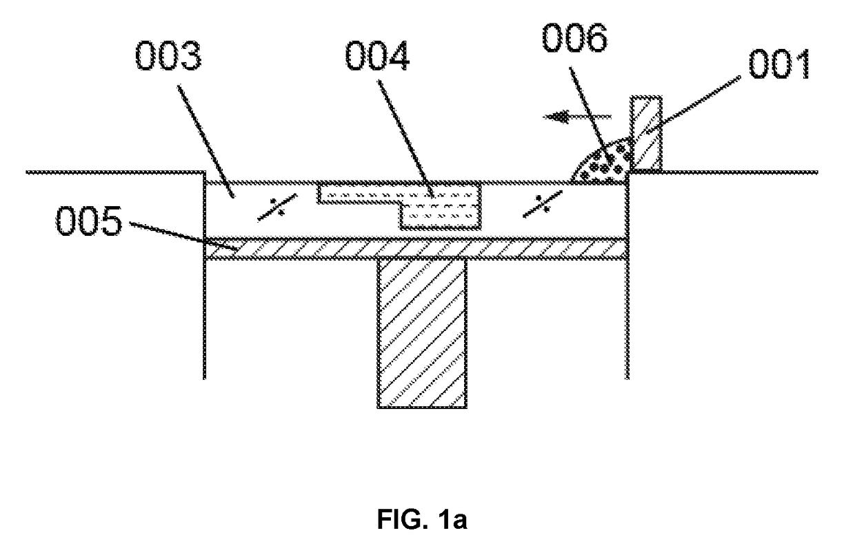 Method and device for producing 3D shaped parts using layering technology, and controllable powder roller