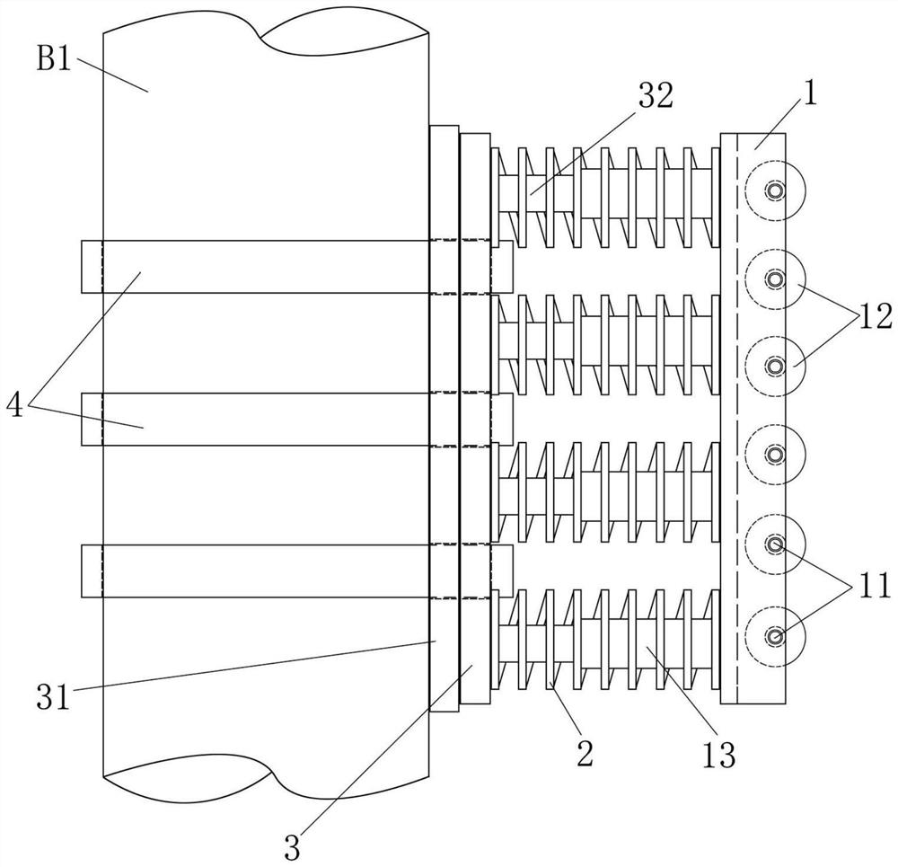 Improved anti-collision device used in hoisting process of large-scale multi-corner-angle cantilever truss