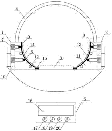 Kidney massage treatment device for nephrology department