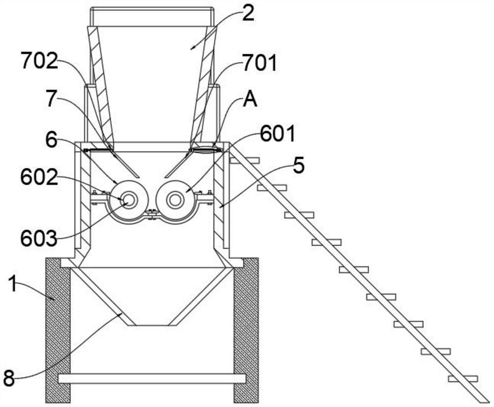 Double-shaft shredding machine