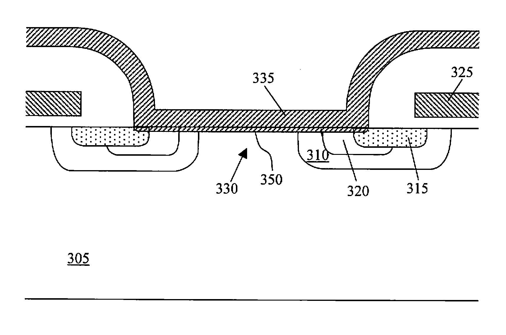 Planar SRFET using no additional masks and layout method