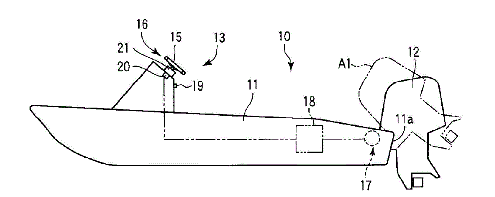 Steering system for outboard engine