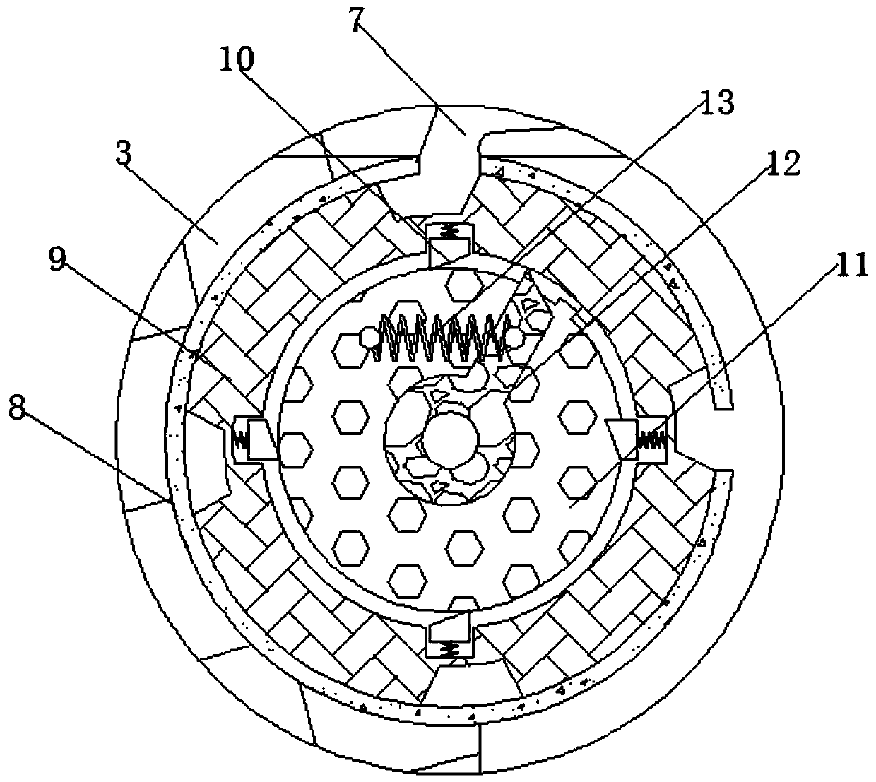 Cleaning device of building monitoring equipment based on photoresistor