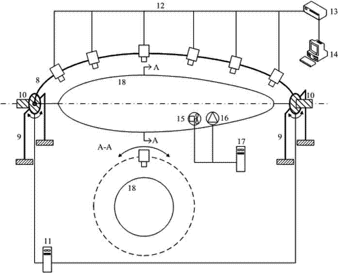 Aerostat airbag detection system based on digital speckle correlation method