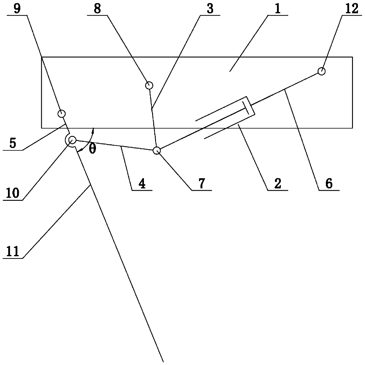 A leg structure of a footed robot and a footed robot having the same