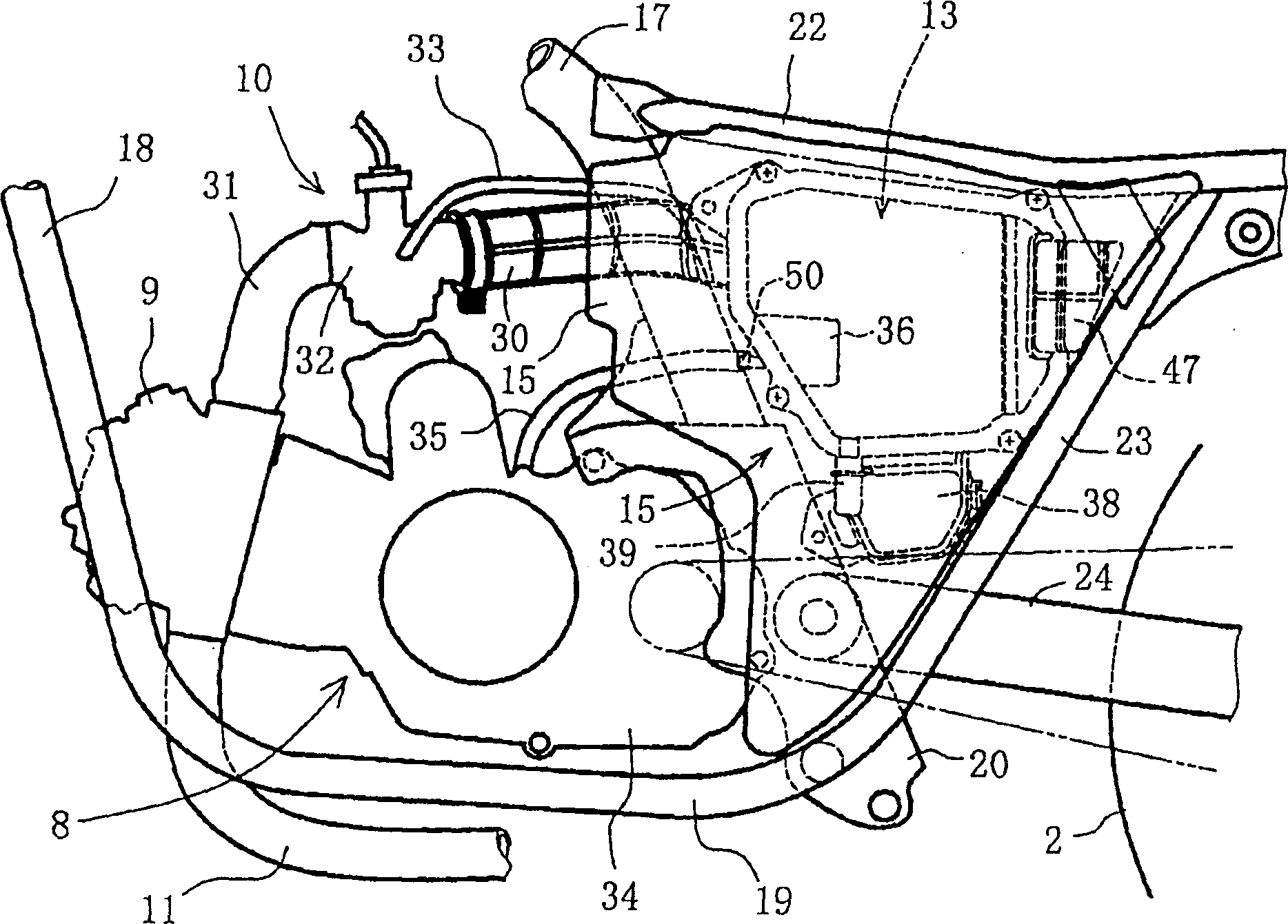 Leakage restoring device