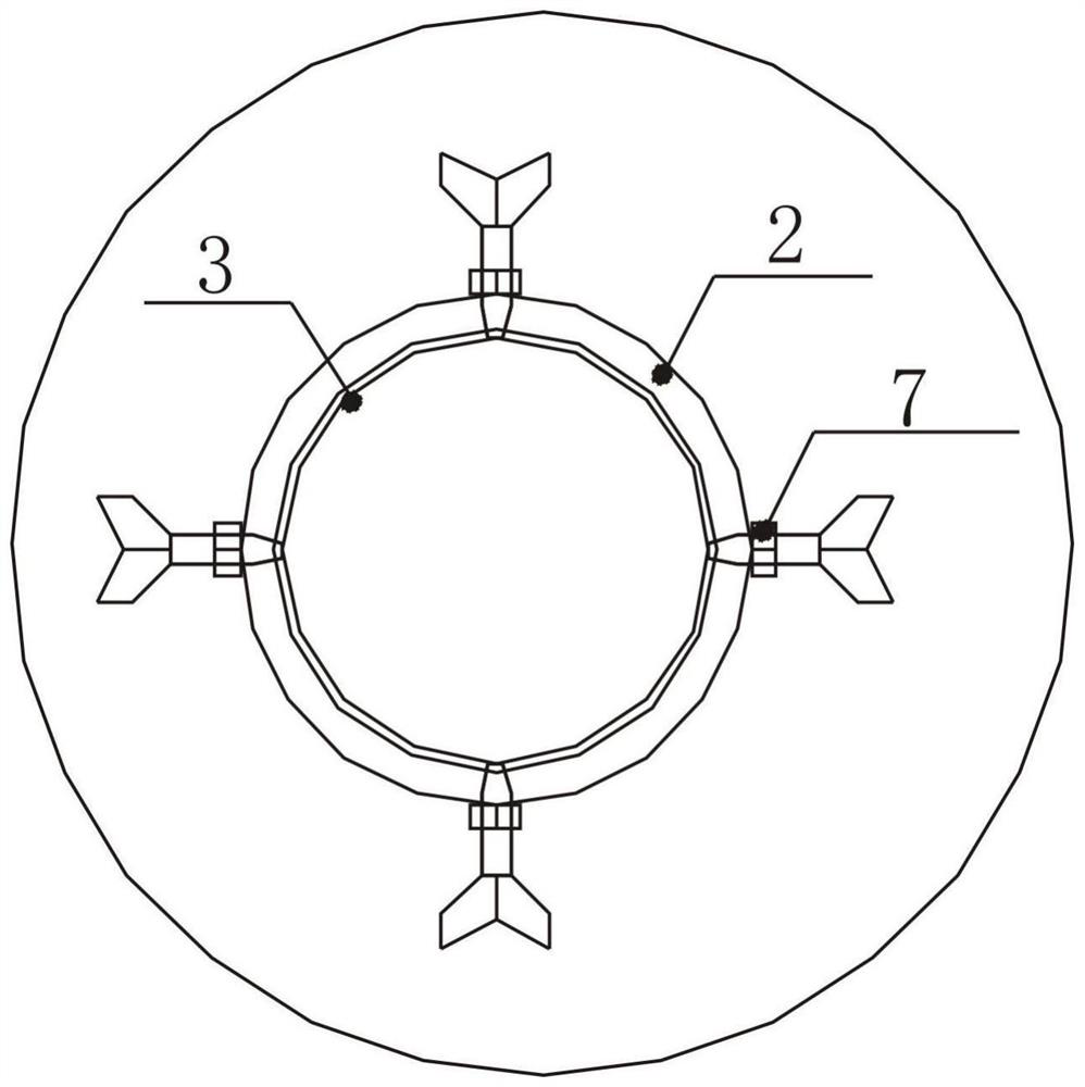 Forced centering device capable of being freely lifted, recycled and capable of achieving integrated operation