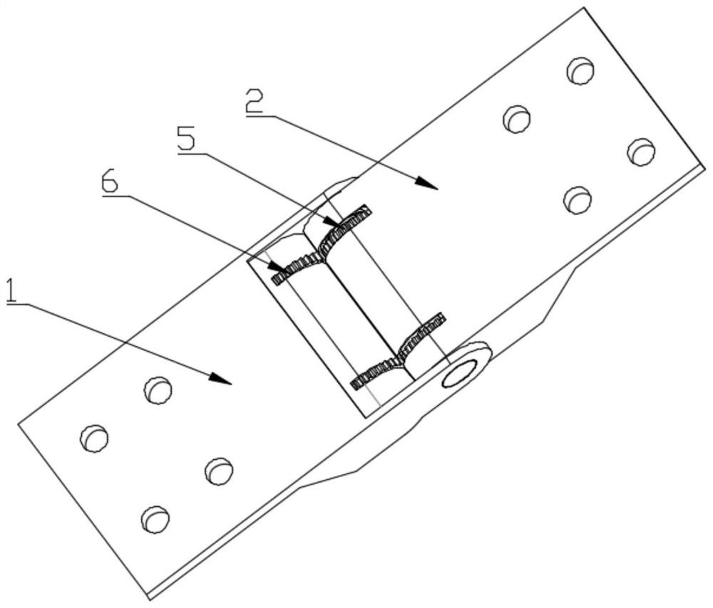 Hinge capable of achieving elastic limiting